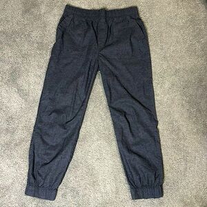 PRANA Mantra Jogger Womens Medium Coal Gray Hemp Blend Pull On Pant